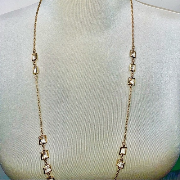 Vintage J.Crew Runway Couture Crystal Necklace - Picture 5 of 11